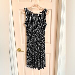 Black and white polka dot scarlett dress
